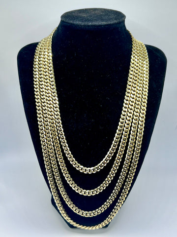 6mm 14k Gold Cuban Link Chain