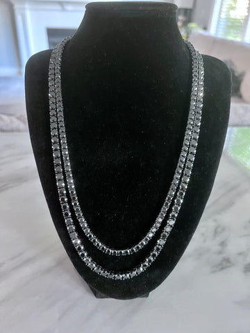 Iced Out Black VVS Tennis Chain
