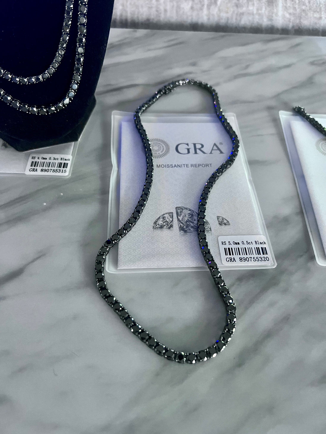 Iced Out Black VVS Tennis Chain